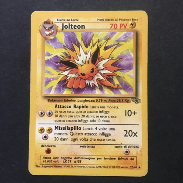 CARTA POKEMON JOLTEON JUNGLE ITA