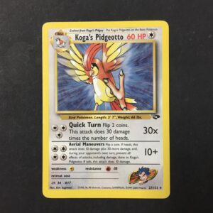 CARTA POKEMON KOGA'S PIDGEOTTO GYM CHALLENGE ENG