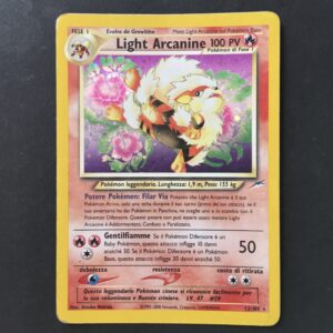 CARTA POKEMON LIGHT ARCANINE HOLO NEO DESTINY ITA