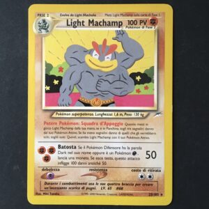 CARTA POKEMON LIGHT MACHAMP NEO DESTINY ITA