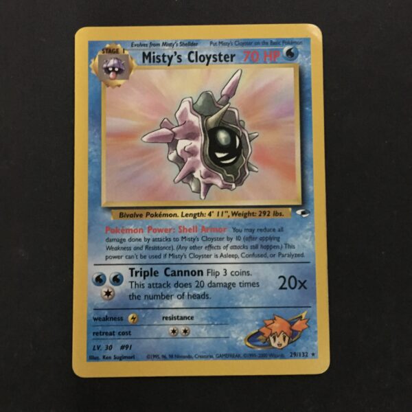 CARTA POKEMON MISTY'S CLOYSTER GYM HEROES ENG