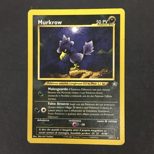 CARTA POKEMON MURKROW NEO GENESIS ITA