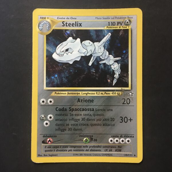 CARTA POKEMON STEELIX HOLO NEO GENESIS ITA