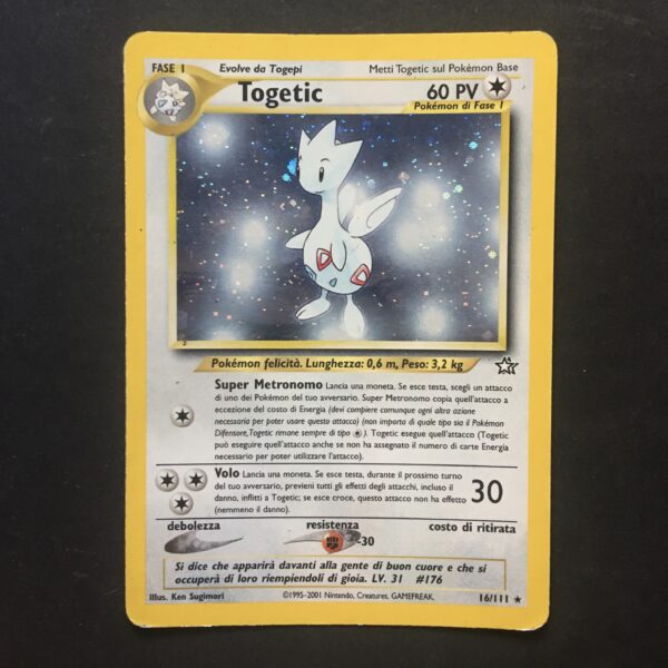 CARTA POKEMON TOGETIC HOLO NEO GENESIS ITA