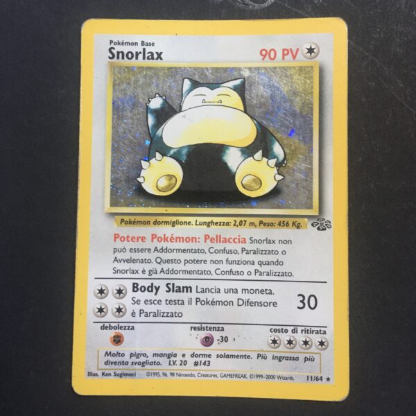 CARTA POKEMON SNORLAX HOLO JUNGLE ITA