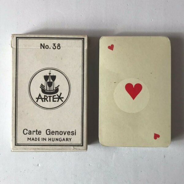 CARTE DA GIOCO REGIONALI GENOVESI ARTEX N.38 - MADE IN HUNGARY - VINTAGE & RARE