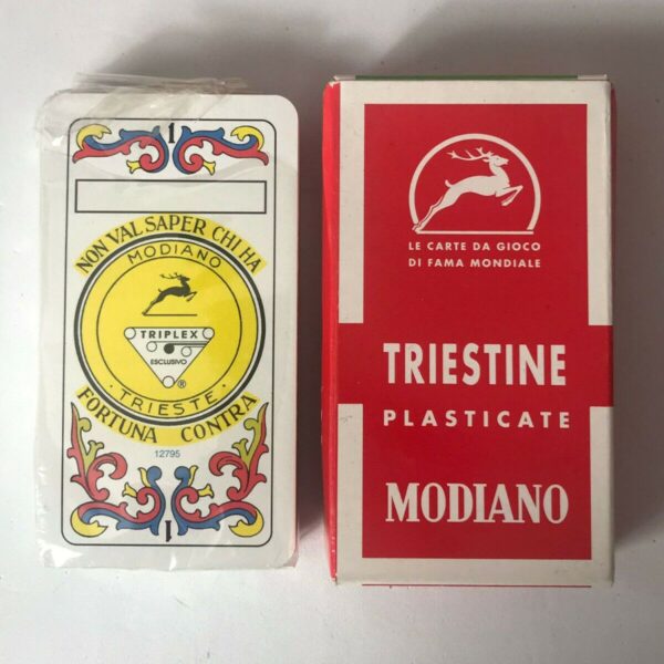 CARTE DA GIOCO REGIONALI TRIESTINE - MODIANO FABBRI EDITORI - PLASTICATE