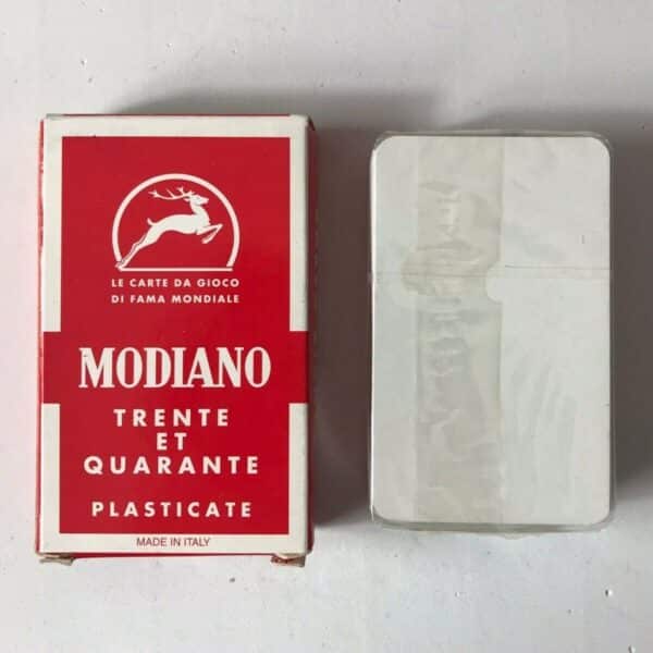 CARTE DA GIOCO TRENTE ET QUARANTE - MODIANO FABBRI EDITORI - PLASTICATE