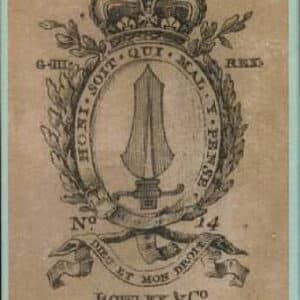 CARTE DA GIOCO ISOLE BRITANNICHE 1790