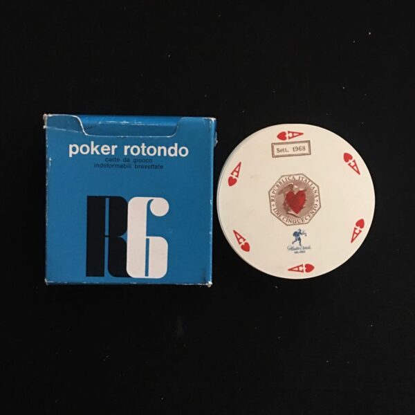 CARTE DA GIOCO POKER ROTONDO ERRESEI VINTAGE