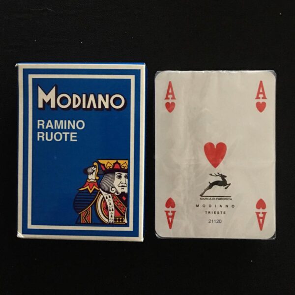 CARTE DA GIOCO RAMINO RUOTE MODIANO BLU