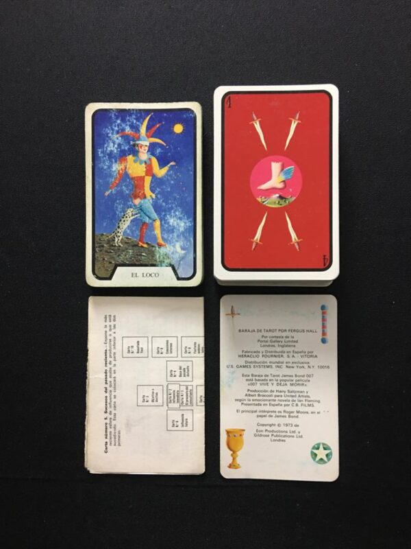 TAROT PARASICOLOGICO DE FERGUS HALL - 1973 FOURNIER LOTTO 1