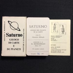 SATURNO - GIOCO DI CARTE E DI PIANETI - MENEGHELLO 1977