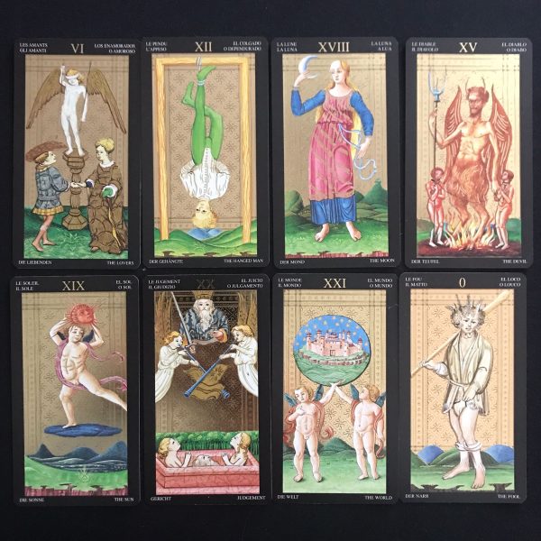 GOLDEN TAROT VISCONTI - 22 MAJOR ARCANA - LIMITED EDITION