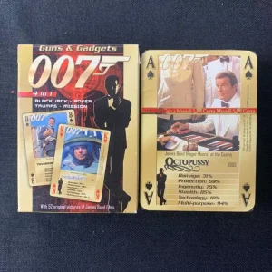 PLAYING CARDS - CARTE DA GIOCO - JAMES BOND - 007 - GUNS & GADGETS - GOLD