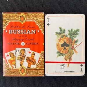 GOLDEN DE LUXE RUSSIAN PLAYING CARDS - PIATNIK