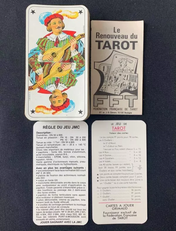 JEU DE TAROT - LE RENOUVEAU DU TAROT - 1970 - GRIMAUD - RARE