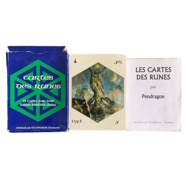 Les Cartes Des Runes par Pendragon - Edition Armenia - Vintage Rare