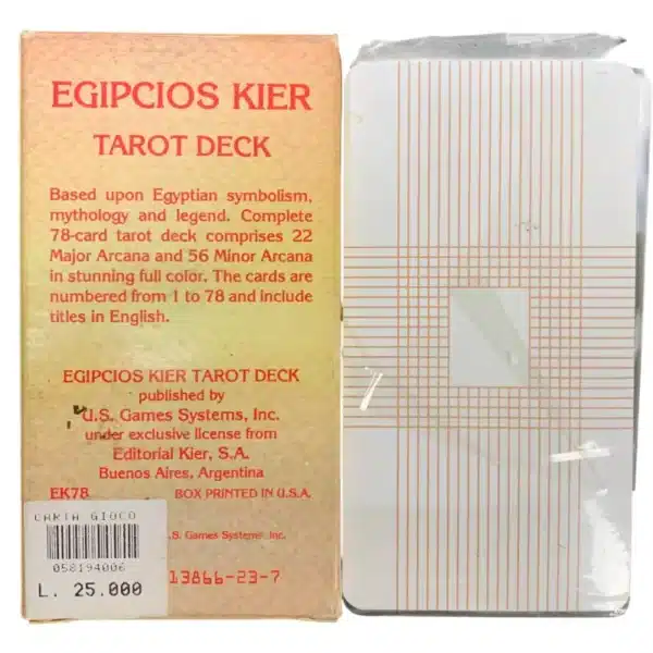 Egipcios Kier Tarot Deck - 1984 U.S. Games Systems - R. Kaplan - Vintage Rare